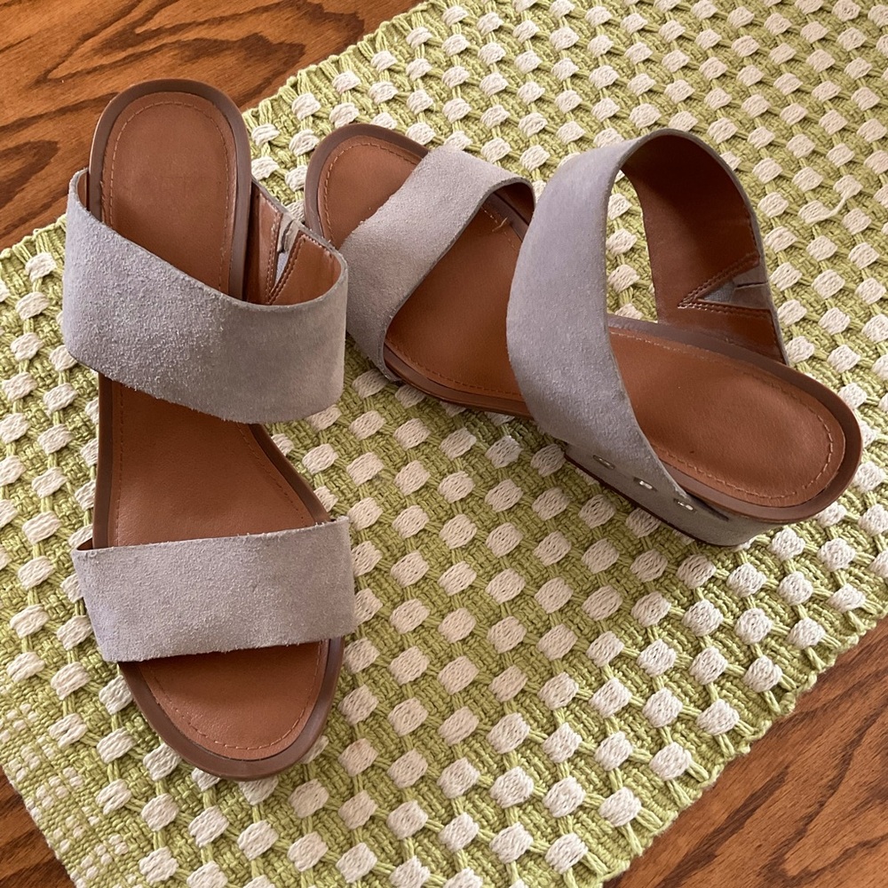 Franco Sarto Suede Leather Sandals, Women’s Sz 6.5